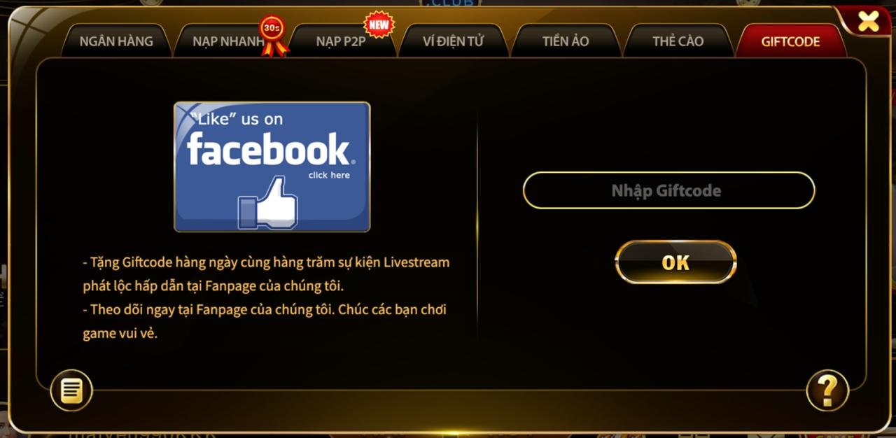 Cách nhập Giftcode HitClub